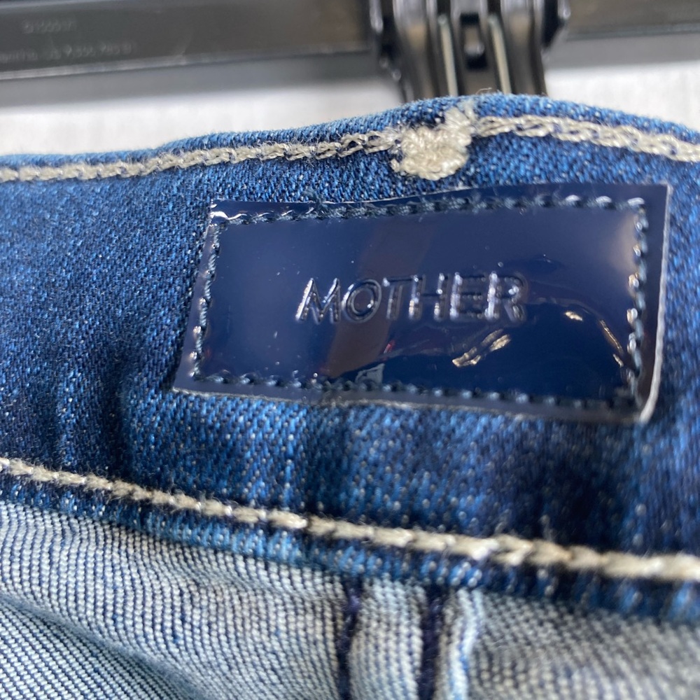 NWT MOTHER The Mid Rise Dazzler Ankle Fray Jeans Fancy Meeting You Here Wash 31 - Picture 14 of 15